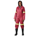 Trade Polycotton Conti Suit - Reflective Arms & Legs - Yellow Tape ALT-11010-R-ALT-11012-R-MOFR1