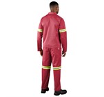 Trade Polycotton Conti Suit - Reflective Arms & Legs - Yellow Tape ALT-11010-R-MOBK1099