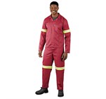 Trade Polycotton Conti Suit - Reflective Arms & Legs - Yellow Tape ALT-11010-R_ALT-11012-R_MOFR1499