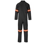 Trade Polycotton Conti Suit - Reflective Arms & Legs - Orange Tape Black