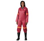 Trade Polycotton Conti Suit - Reflective Arms & Legs - Orange Tape ALT-11011-R-MOFR-02-LOGO