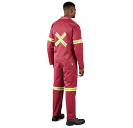 Trade Polycotton Conti Suit - Reflective Arms, Legs & Back - Yellow Tape