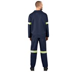 Technician 100% Cotton Conti Suit - Reflective Arms & Legs - Yellow Tape ALT-11031-N-MOBK299