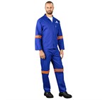 Technician 100% Cotton Conti Suit - Reflective Arms & Legs - Orange Tape ALT-11032-RB-MOFR-01-LOGO