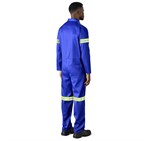 Safety Polycotton Boiler Suit - Reflective Arms & Legs - Yellow Tape ALT-11081-RB-MOBK17-NOLOGO