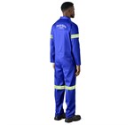 Safety Polycotton Boiler Suit - Reflective Arms & Legs - Yellow Tape ALT-11081-RB-MOBK17