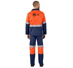 Traffic Premium Two-Tone Hi-Viz Reflective Jacket ALT-1109-O-MOBK1199-LOGO