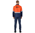 Traffic Premium Two-Tone Hi-Viz Reflective Jacket ALT-1109-O-MOBK199-LOGO