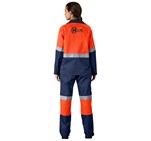 Traffic Premium Two-Tone Hi-Viz Reflective Jacket ALT-1109-O-MOBK202-LOGO