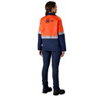 Traffic Premium Two-Tone Hi-Viz Reflective Jacket ALT-1109-O-MOBK206-LOGO