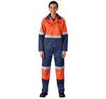 Traffic Premium Two-Tone Hi-Viz Reflective Jacket ALT-1109-O-MOFR117-LOGO