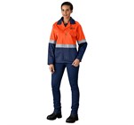 Traffic Premium Two-Tone Hi-Viz Reflective Jacket ALT-1109-O-MOFR121-LOGO