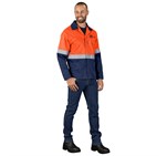 Traffic Premium Two-Tone Hi-Viz Reflective Jacket ALT-1109-O-MOFR1799-LOGO