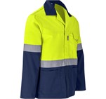 Traffic Premium Two-Tone Hi-Viz Reflective Jacket Yellow