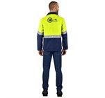 Traffic Premium Two-Tone Hi-Viz Reflective Jacket ALT-1109-Y-MOBK299-LOGO