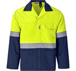 Traffic Premium Two-Tone Hi-Viz Reflective Jacket Yellow