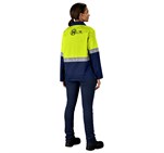 Traffic Premium Two-Tone Hi-Viz Reflective Jacket ALT-1109-Y_MOBK209-LOGO