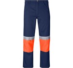 Traffic Premium Two-Tone Hi-Viz Reflective Pants Orange