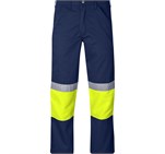 Traffic Premium Two-Tone Hi-Viz Reflective Pants Yellow