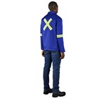 Site Premium Polycotton Jacket - Reflective Arms & Back - Yellow Tape ALT-11113-RB-MOBK3