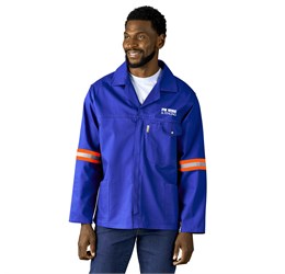 Artisan Premium 100% Cotton Jacket - Reflective Arms - Orange Tape