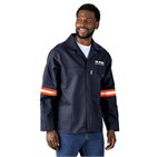 Artisan Premium 100% Cotton Jacket - Reflective Arms & Back - Orange Tape ALT-11144-N-MOFR-01-LOGO