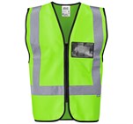 Direction En4 Hi-Viz Reflective Full Zip Vest Lime