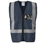 Direction En4 Hi-Viz Reflective Full Zip Vest Navy