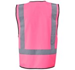 Direction En4 Hi-Viz Reflective Full Zip Vest Pink