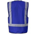 Direction En4 Hi-Viz Reflective Full Zip Vest Royal Blue