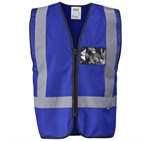 Direction En4 Hi-Viz Reflective Full Zip Vest Royal Blue