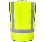 Direction En4 Hi-Viz Reflective Full Zip Vest Yellow