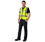 Direction En4 Hi-Viz Reflective Full Zip Vest ALT-1201-Y-MOFR205-LOGO