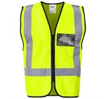 Direction En4 Hi-Viz Reflective Full Zip Vest Yellow