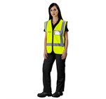 Direction En4 Hi-Viz Reflective Full Zip Vest ALT-1201-Y_MOFR42-LOGO