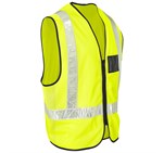 Airport Hi-Viz Reflective Full Zip Vest Yellow