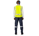 Airport Hi-Viz Reflective Full Zip Vest ALT-1202-Y-MOBK8