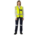 Airport Hi-Viz Reflective Full Zip Vest ALT-1202-Y_MOFR4