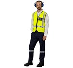 Airport Hi-Viz Reflective Full Zip Vest ALT-1202-Y_MOFR59