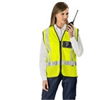 Airport Hi-Viz Reflective Full Zip Vest