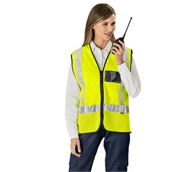 Airport Hi-Viz Reflective Full Zip Vest