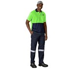 Inspector Two-Tone Hi-Viz Golf Shirt ALT-1401-L-MOFR222-LOGO