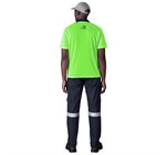 Inspector Two-Tone Hi-Viz Golf Shirt ALT-1401-L_MOBK200-LOGO