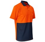 Inspector Two-Tone Hi-Viz Golf Shirt Orange