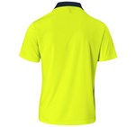 Inspector Two-Tone Hi-Viz Golf Shirt Yellow