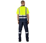 Surveyor Two-Tone Hi-Viz Reflective Golf Shirt ALT-1402-Y-MOBK12