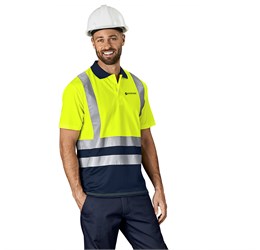 Surveyor Two-Tone Hi-Viz Reflective Golf Shirt