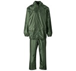 Weather Polyester/PVC Rainsuit - Olive