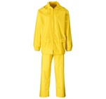 Weather Polyester/PVC Rainsuit - Yellow