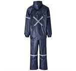 Outdoor Hi-Viz Reflective Polyester/PVC Rainsuit - Navy ALT-1601-N-GHBK